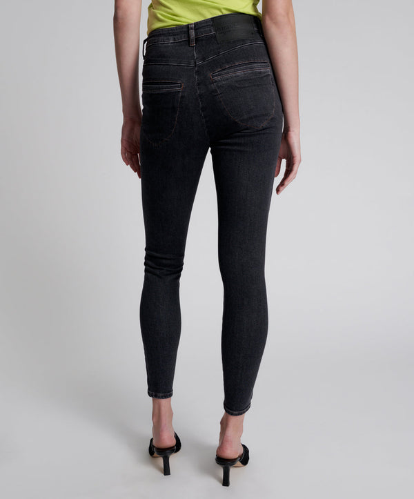 One Teaspoon Freebirds Ii Low Waist Stretch Skinny Denim Jeans - Worn Black