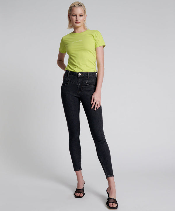 one teaspoon Freebirds Ii Low Waist Stretch Skinny Denim Jeans - Worn Black