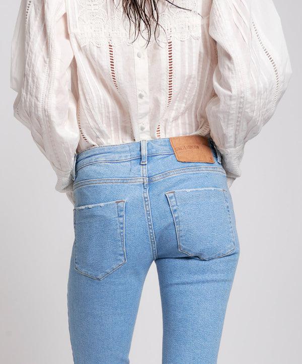 One Teaspoon Freebirds II Low Waist Stretch Skinny Denim Jeans - Oahu Blue