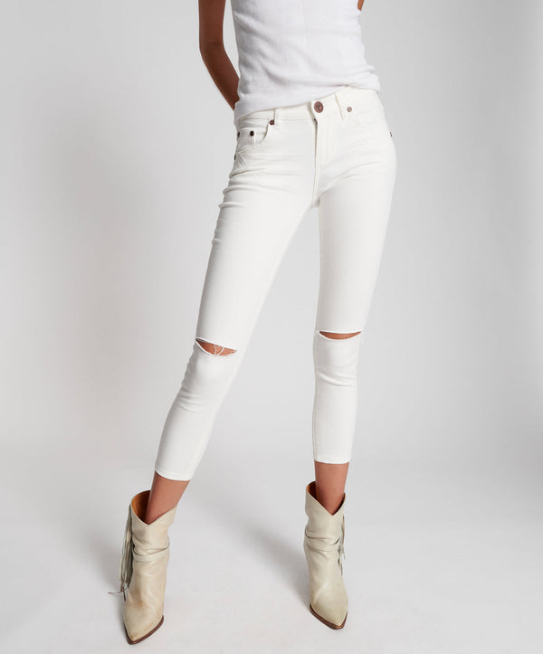 One Teaspoon Freebirds II Low Waist Stretch Skinny Denim Jeans - True White