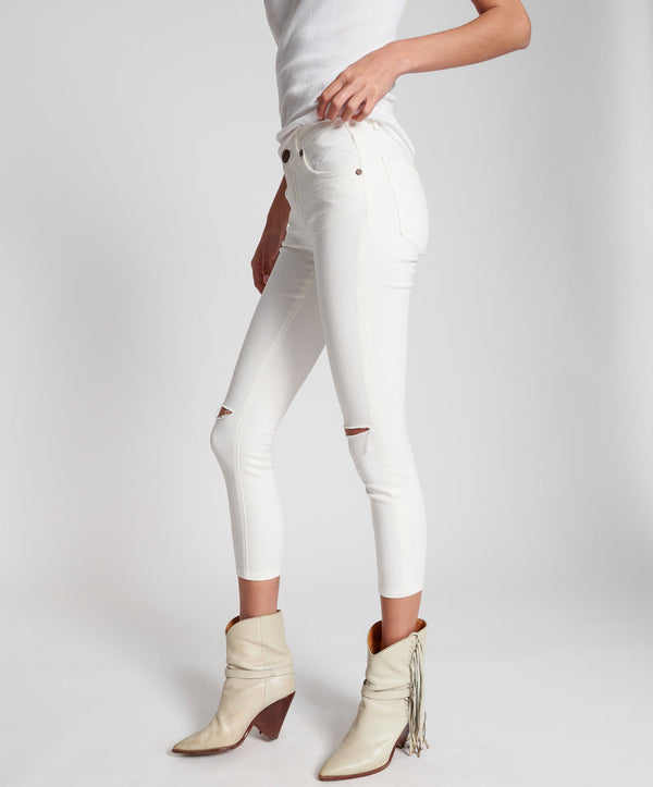 One Teaspoon Freebirds II Low Waist Stretch Skinny Denim Jeans - True White