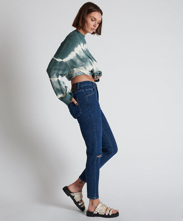 One Teaspoon Freebirds Ii Super High Waist Stretch Skinny Denim Jeans - Alabama