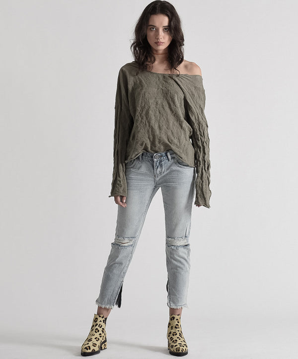 one teaspoon Freebirds Low Waist Rigid Skinny Denim Jeans - Blue Hart