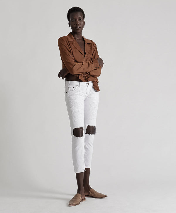 one teaspoon Freebirds Low Waist Rigid Skinny Denim Jeans - White Beauty