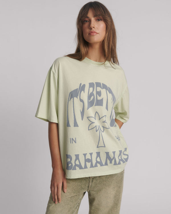 one teaspoon Its Better In The Bahamas Kobe Tee - Green Mist