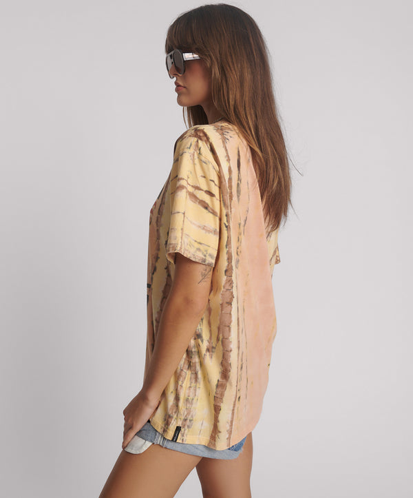 One Teaspoon Its Juicy In Jamaica Boyfriend Tee - Peach