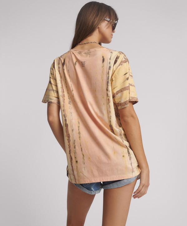 One Teaspoon Its Juicy In Jamaica Boyfriend Tee - Peach