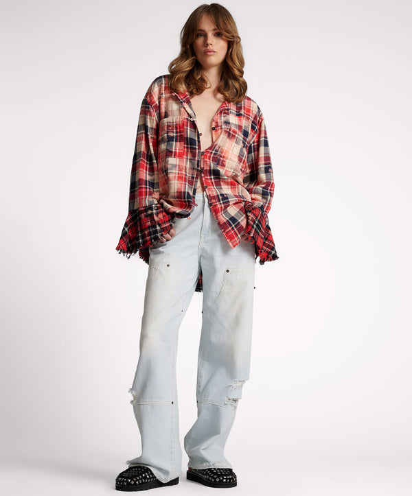 one teaspoon Jackson Mid Waist Wide Leg Denim Jeans - Le Surf