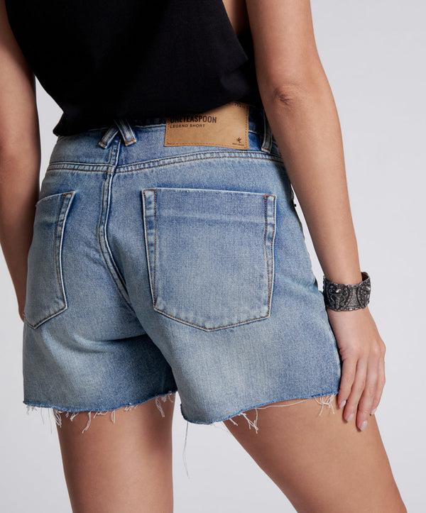 One Teaspoon Legends High Waist Mom Fit Denim Shorts - Hendrixe