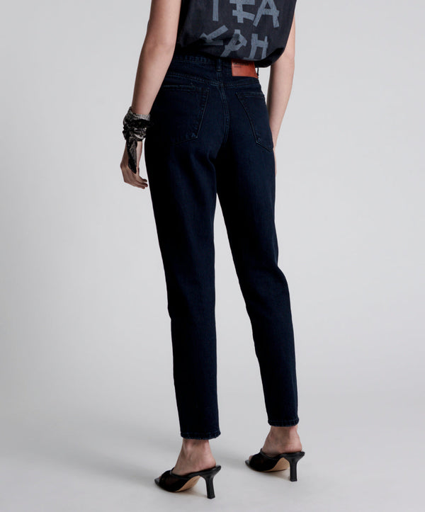 One Teaspoon Legends High Waist Straight Leg Denim Jeans - Fox Black