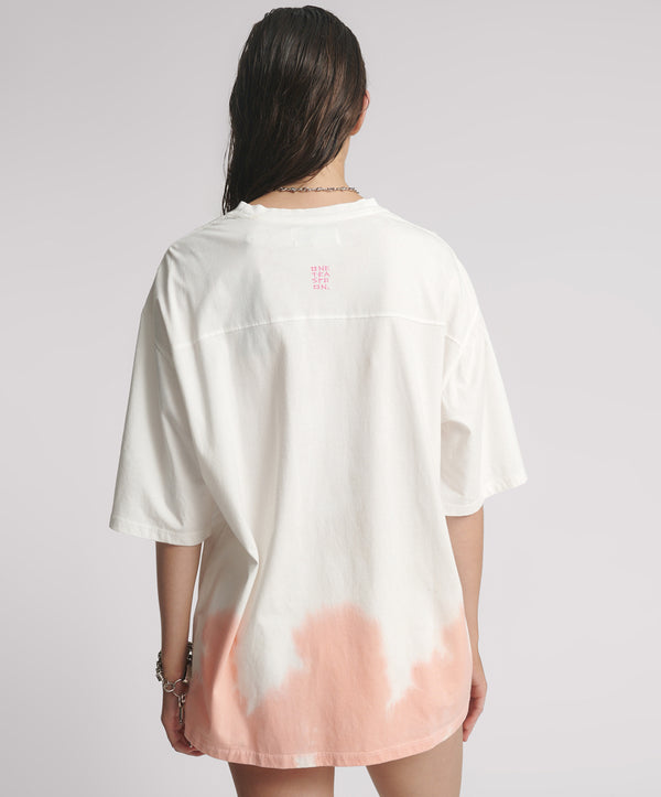 One Teaspoon Angel Dip Dye Kobe Tee - Cream