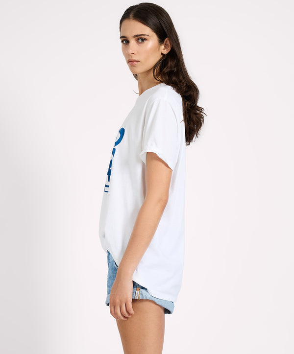 One Teaspoon Blue Jean Baby Boyfriend Tee - White
