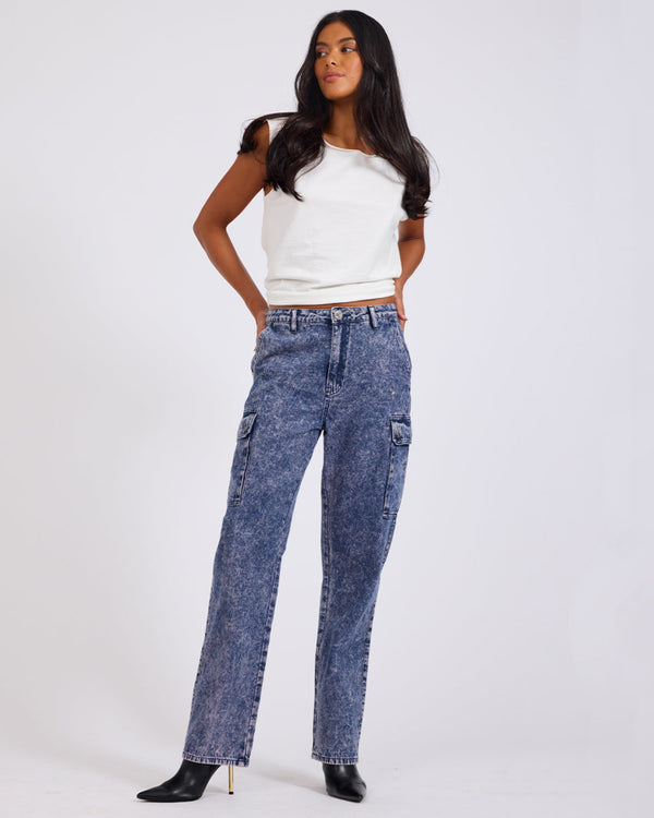 One Teaspoon Cargo Motion Denim Jeans - Purple