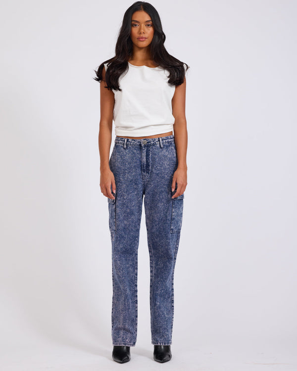 One Teaspoon Cargo Motion Denim Jeans - Purple