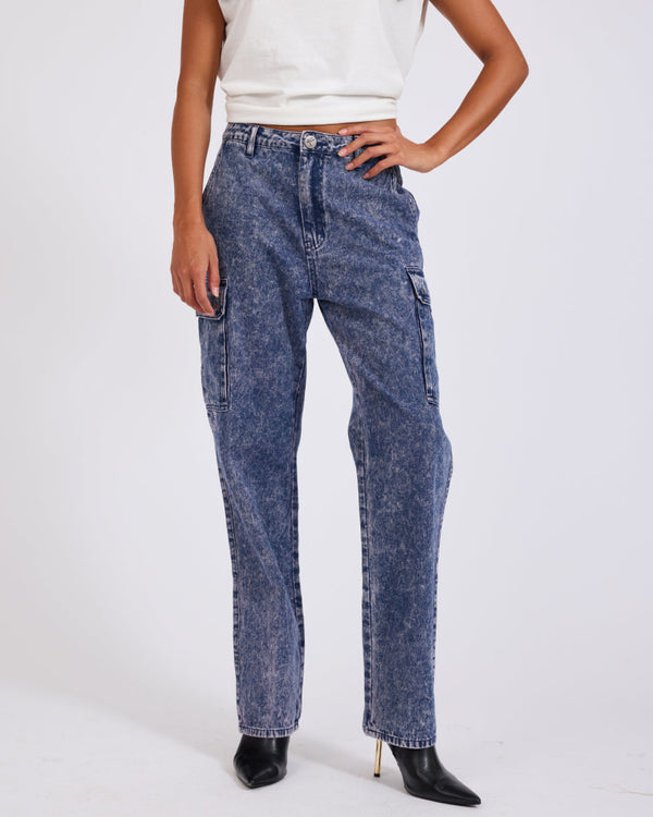 One Teaspoon Cargo Motion Denim Jeans - Purple