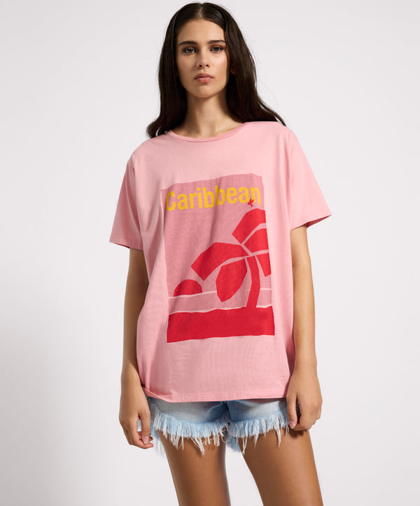 one teaspoon Caribbean Boyfriend Tee - Pink