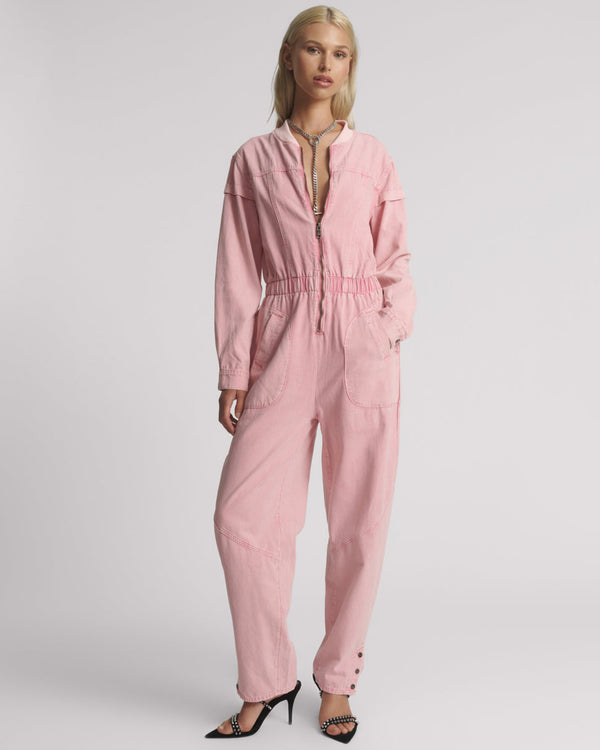 One Teaspoon Cindy Aviator Jumpsuit - Pink