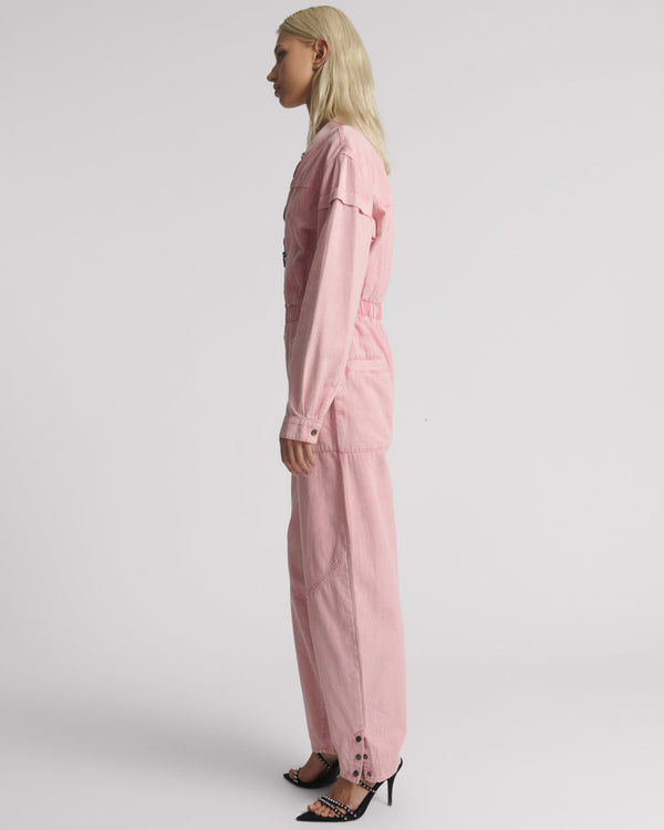 One Teaspoon Cindy Aviator Jumpsuit - Pink