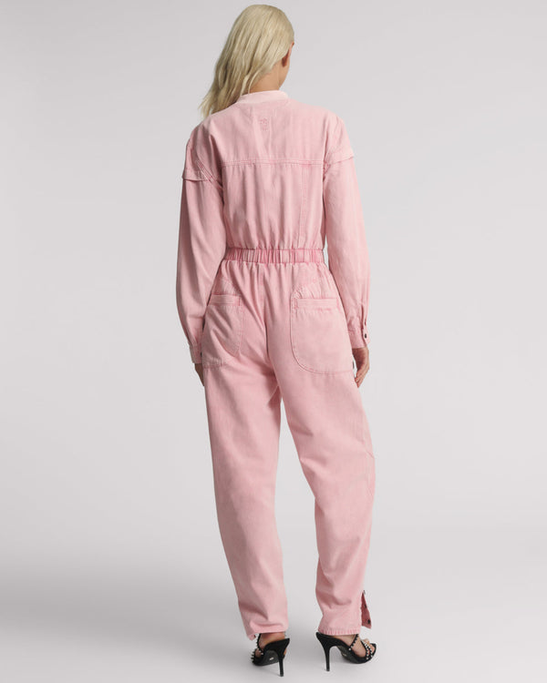 One Teaspoon Cindy Aviator Jumpsuit - Pink