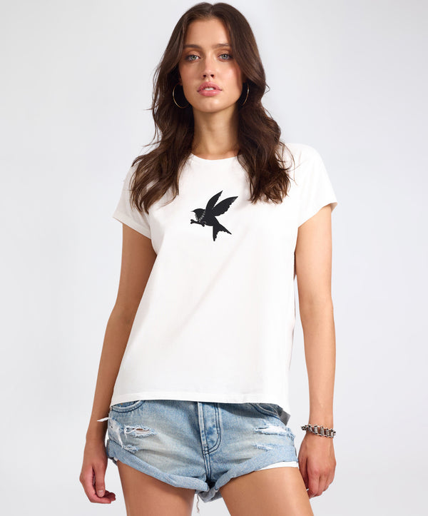 one teaspoon Classic Bird Tee - White