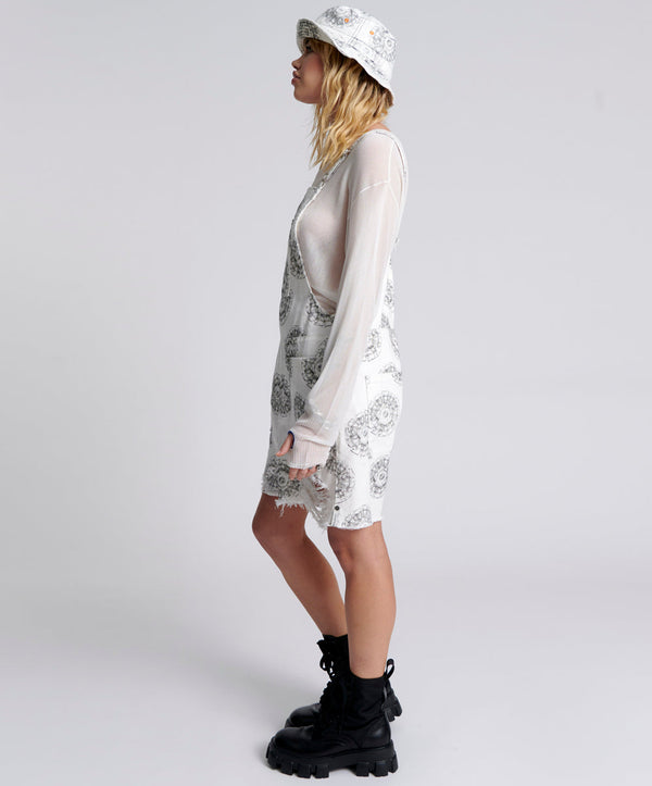 One Teaspoon CYMATIC PINI DENIM PLAYSUIT