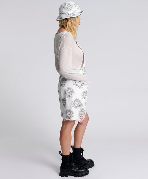 One Teaspoon CYMATIC PINI DENIM PLAYSUIT