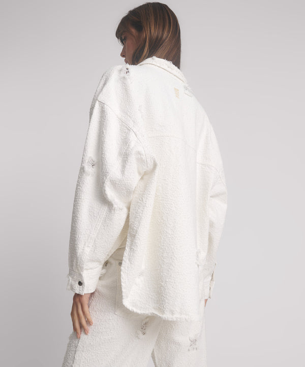 One Teaspoon Daria Denim Shacket - Textured White