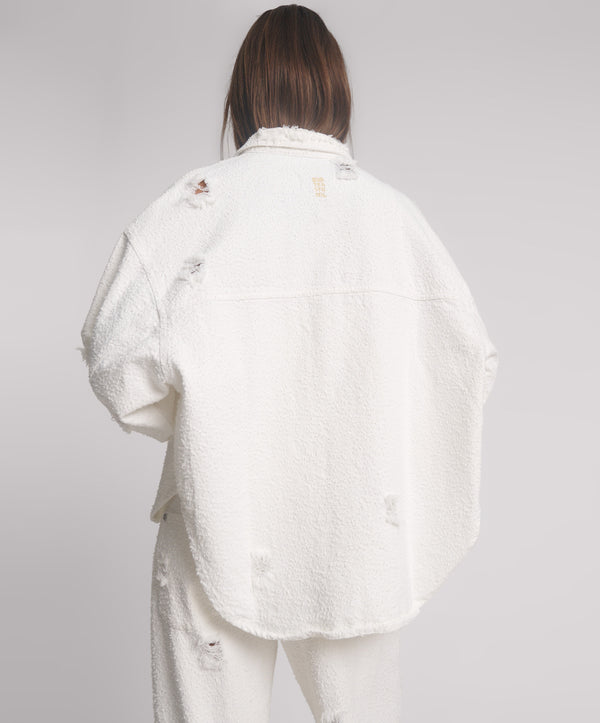 One Teaspoon Daria Denim Shacket - Textured White