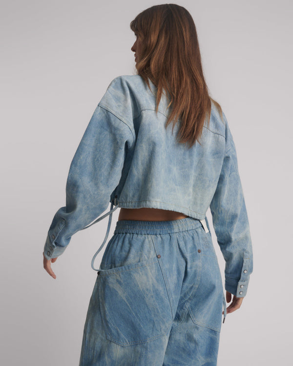 One Teaspoon Denim Bubble Shirt - Cloudy Blue
