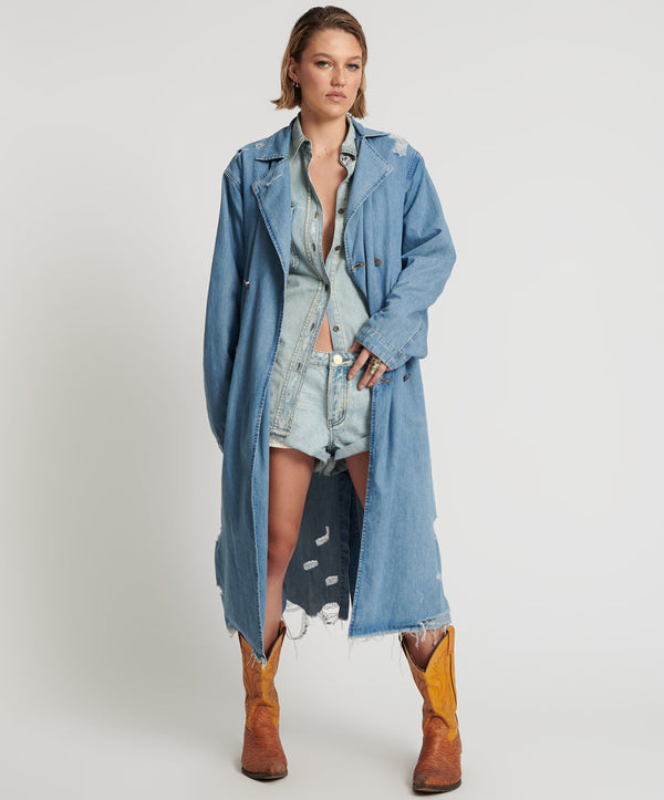 one teaspoon Denim Trench Coat - Pacifica