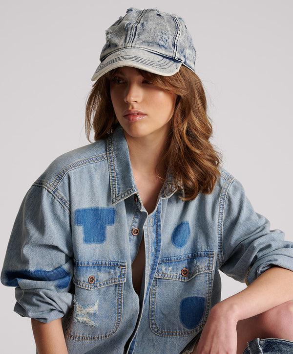 one teaspoon Distressed Denim Cap - Blue
