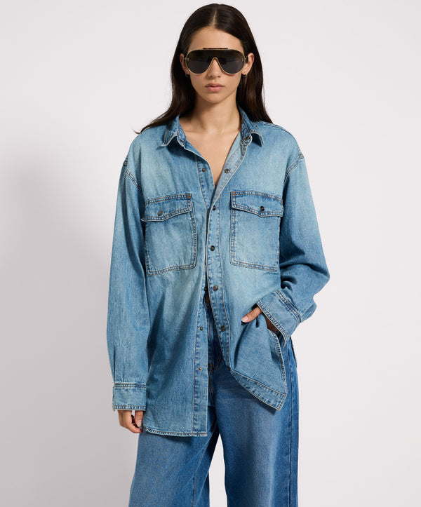 one teaspoon Essential Denim Shirt - Blue Crush