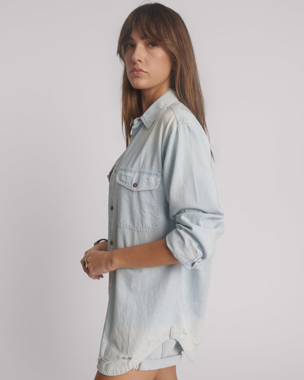 One Teaspoon Everyday Chambray Denim Shirt - Classic
