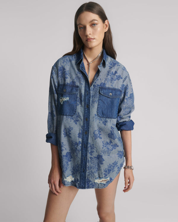 one teaspoon Everyday Denim Shirt - Rosewood