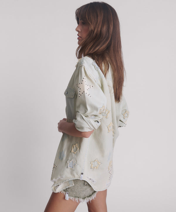 One Teaspoon Everyday Denim Shirt - Sundae Star
