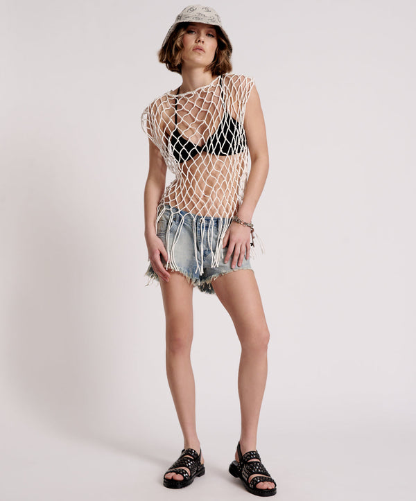 one teaspoon Hand Knotted Castaway Top - Natural