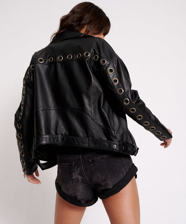 One Teaspoon HEARTBREAK HOTEL LEATHER JACKET