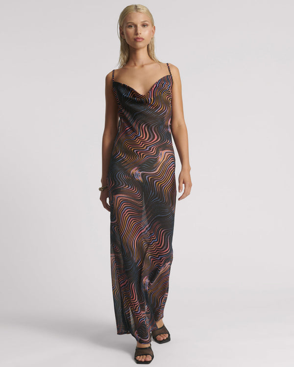 one teaspoon Jagger Long Slip Maxi Dress - Acid Trip