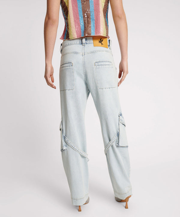 One Teaspoon Luna Utility Denim Jeans - Florence