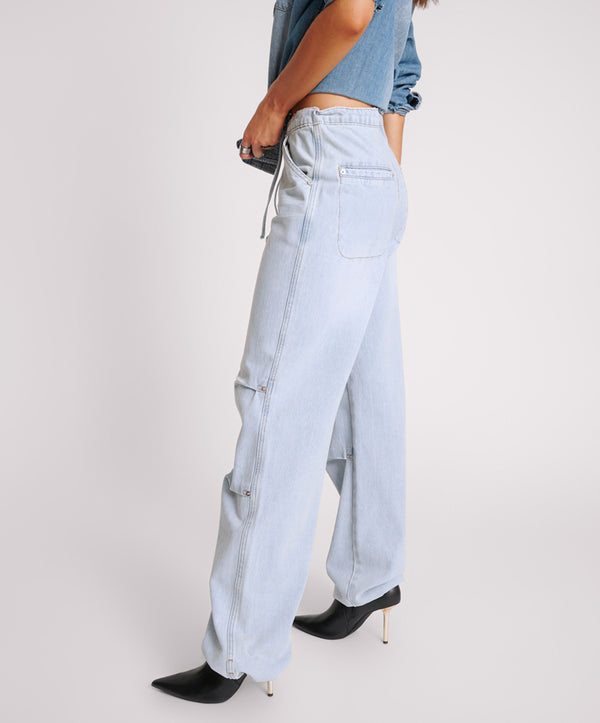 One Teaspoon Marley Relaxed Denim Jeans - Blue Latte