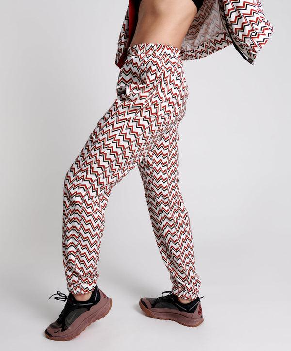 One Teaspoon O.T.S Heartline Track Pants - Red White