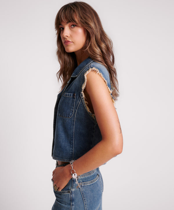 One Teaspoon Palisades Denim Top - Memphis Star