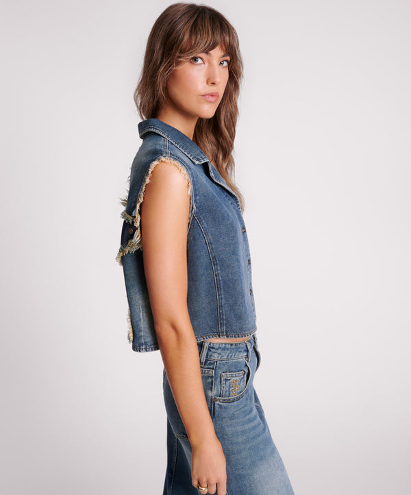 One Teaspoon Palisades Denim Top - Memphis Star