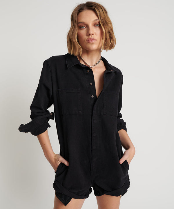 One Teaspoon Prophecy Jumpsuit - Black