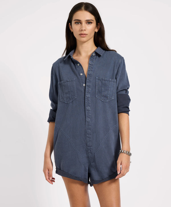 One Teaspoon Prophecy Jumpsuit - Midnight Blue