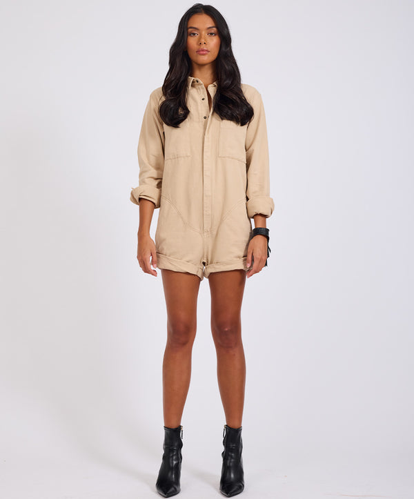 One Teaspoon Prophecy Jumpsuit - Stone