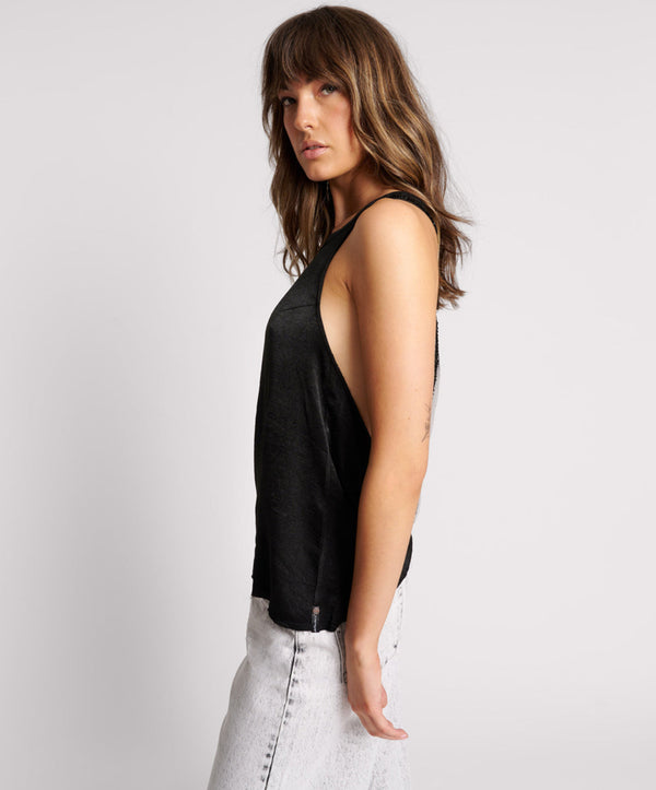 One Teaspoon Roxie Embellished Backless Top - Black