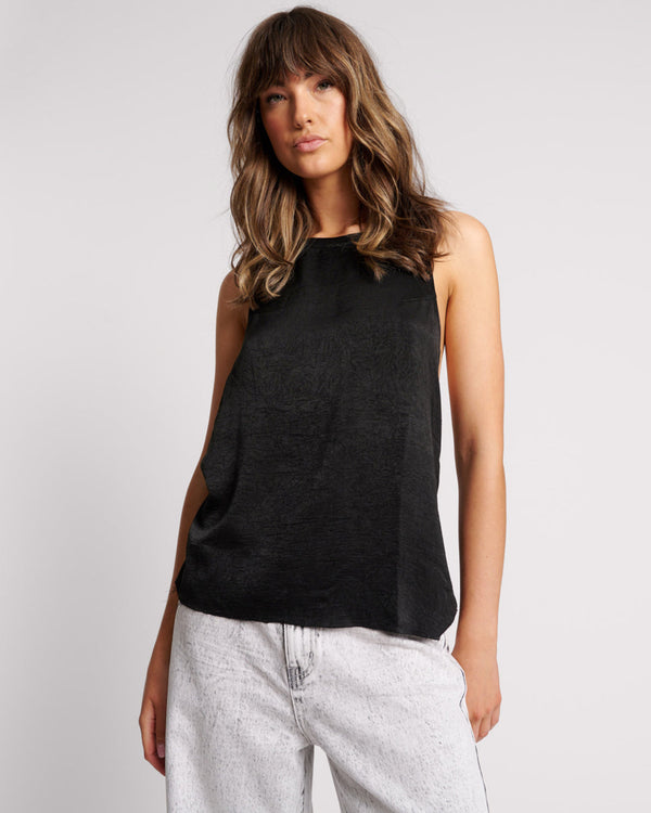 one teaspoon Roxie Embellished Backless Top - Black