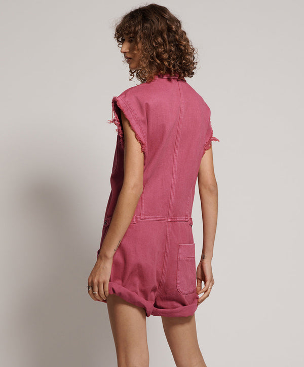 One Teaspoon Safari Bandit Overalls - Ruby