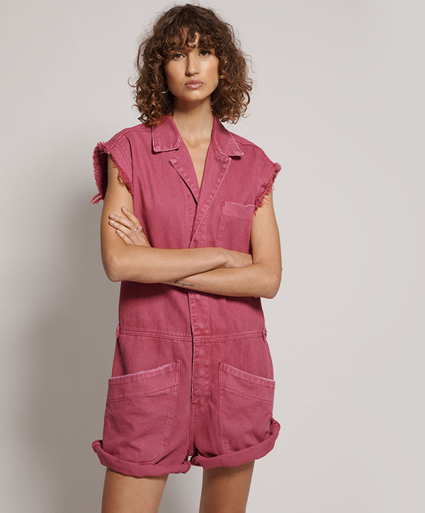 one teaspoon Safari Bandit Overalls - Ruby